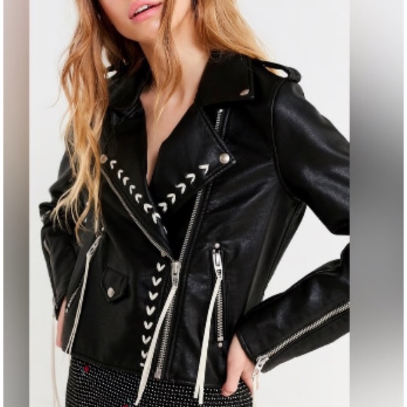 LIKE NEW!! Blanknyc Black Leather Jacket - Picture 3 of 5